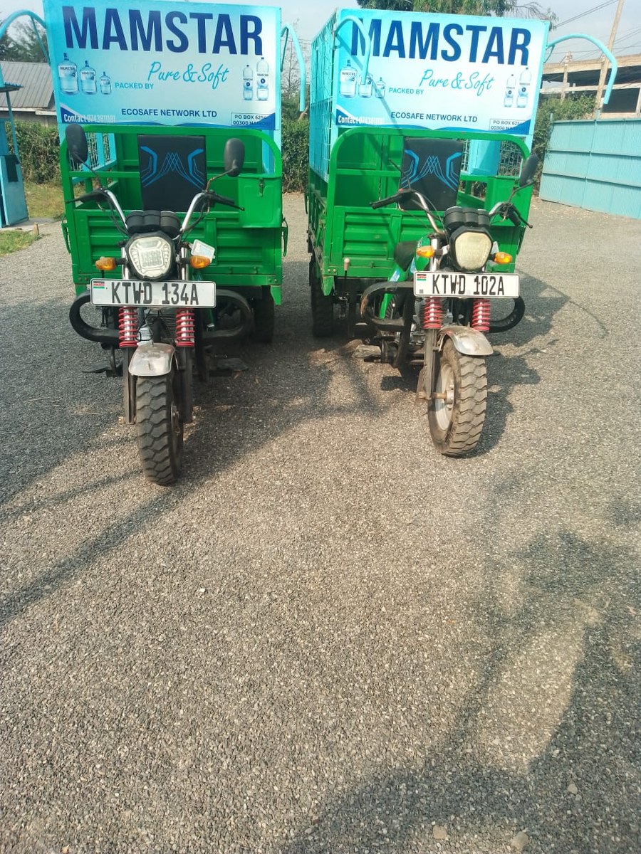 Mamstar branded delivery vehicles